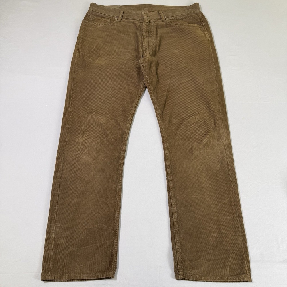 Polo Ralph Lauren Pants Men's 34x30 Brown Corduroy The Hampton Straight Preppy